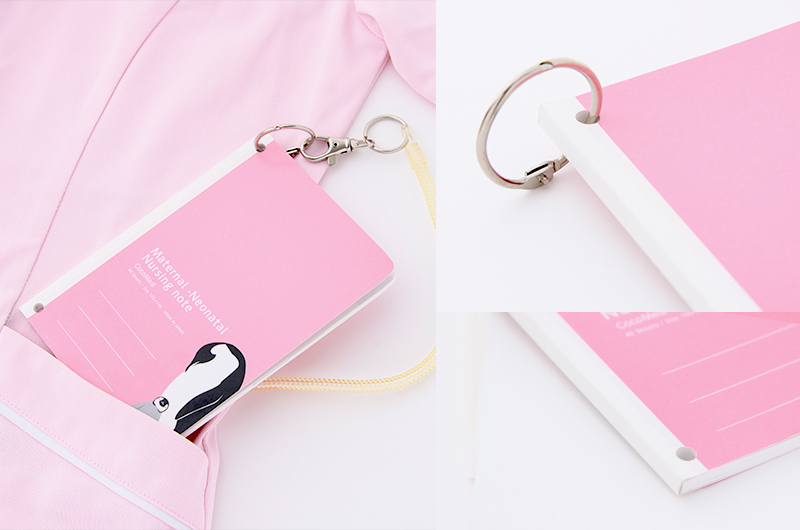 ストラップ用穴つき