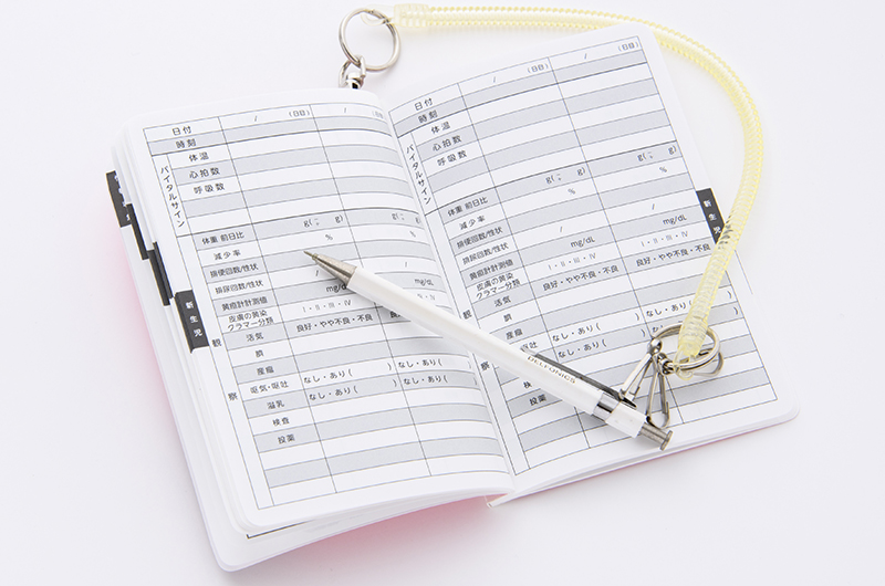 バイタルサイン記入ページ(新生児)